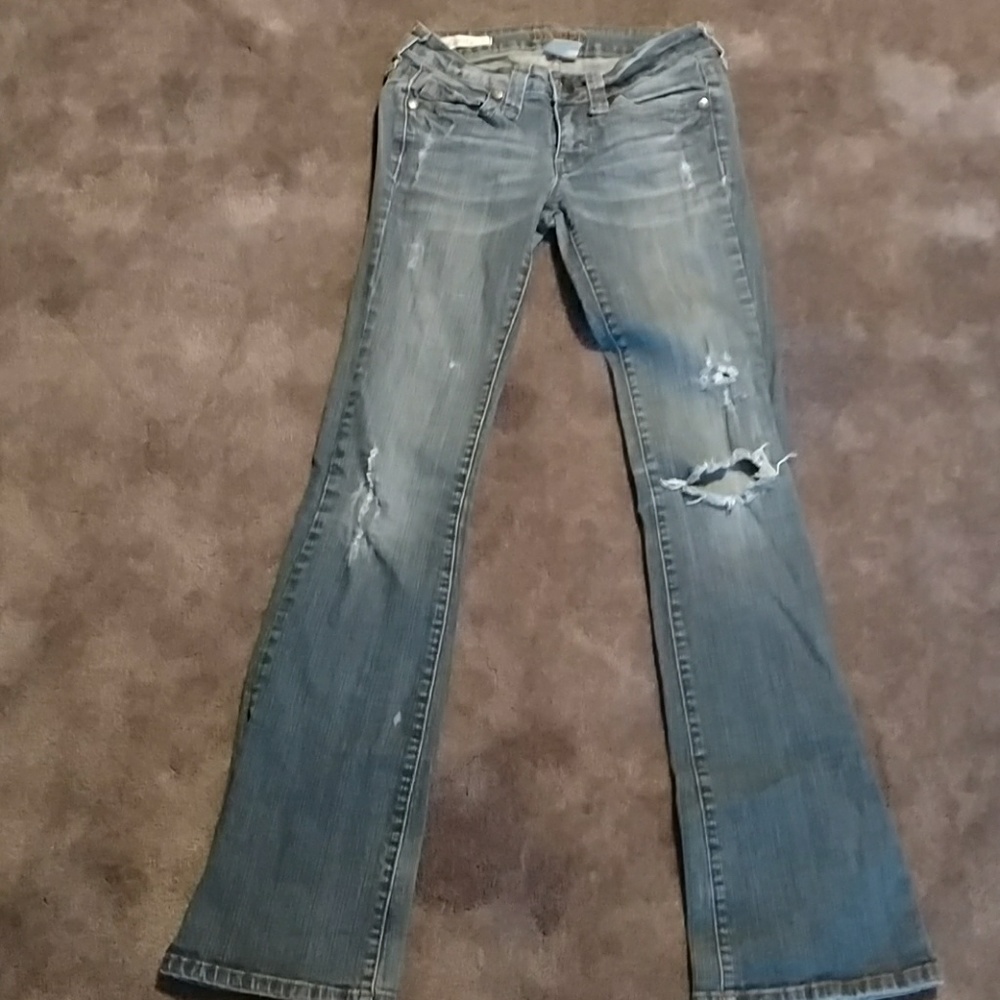 Decree Stressed Boot Cut Size 0